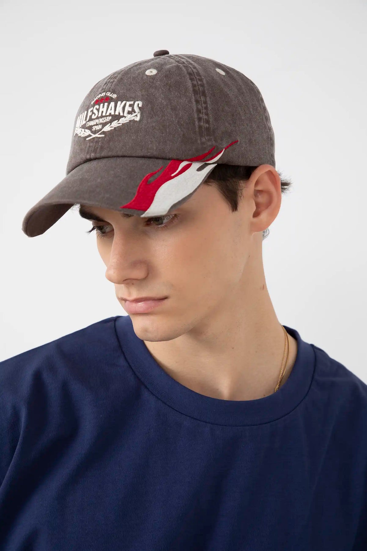 BROWN FLAMES CAP